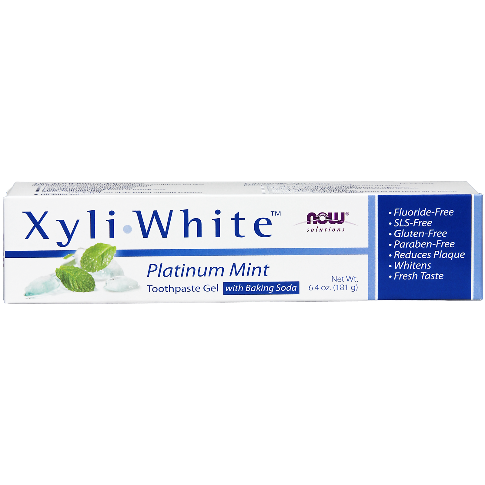 Xyliwhite™ Platinum Mint with Baking Soda Toothpaste Now Foods Canada