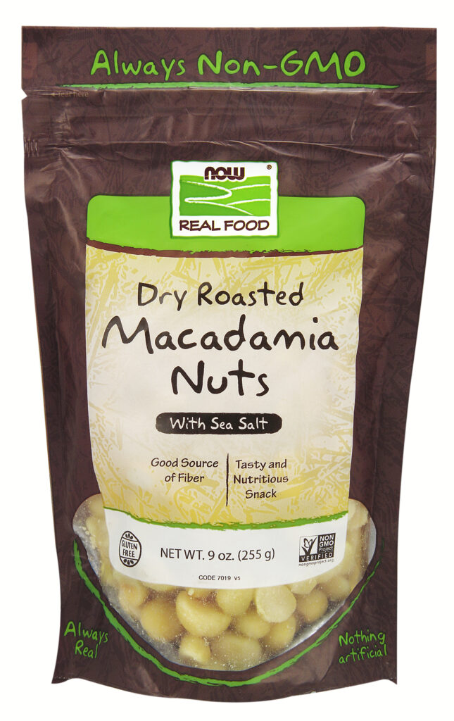 Macadamia Nuts, Dry Roasted & Salted Now Foods Canada