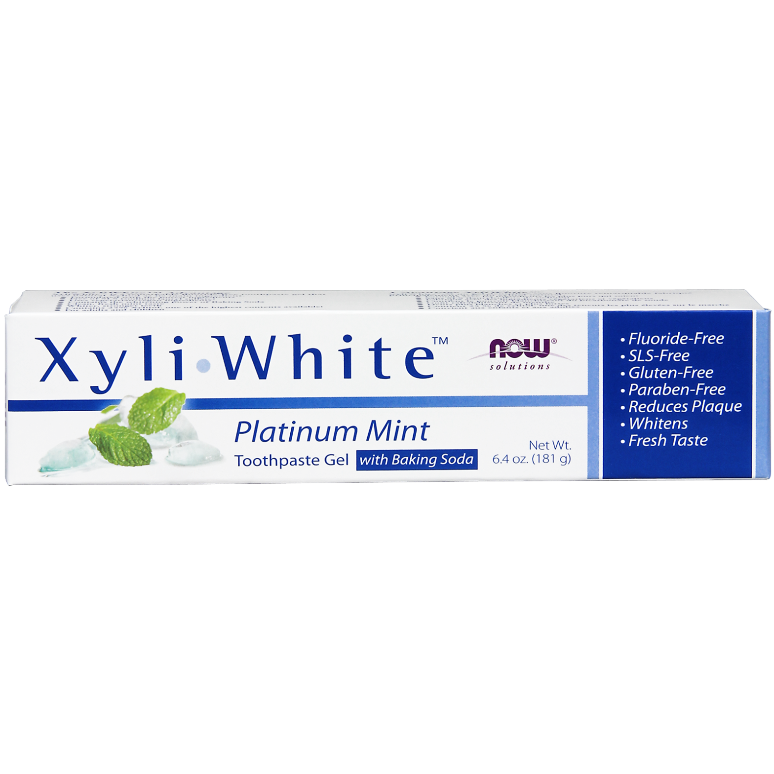 Xyliwhite™ Platinum Mint with Baking Soda Toothpaste Now Foods Canada