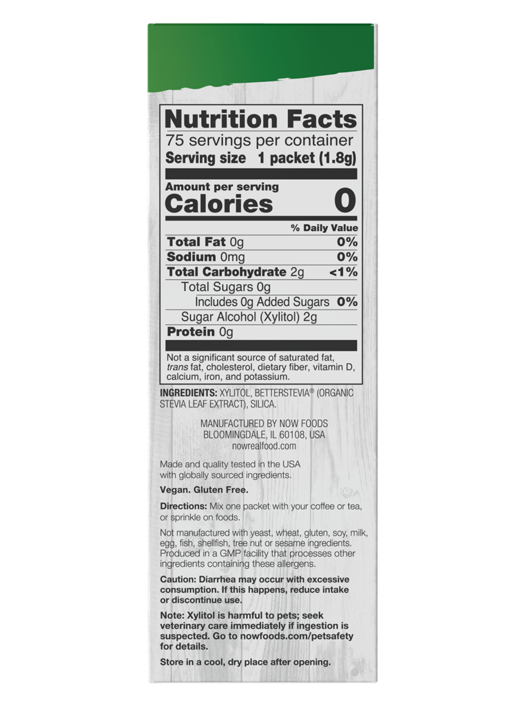 Xylitol Plus Packets Now Foods Canada