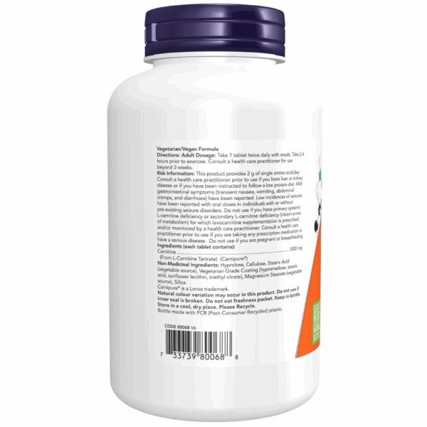 L-Carnitine 1,000 mg Tablets - Image 2