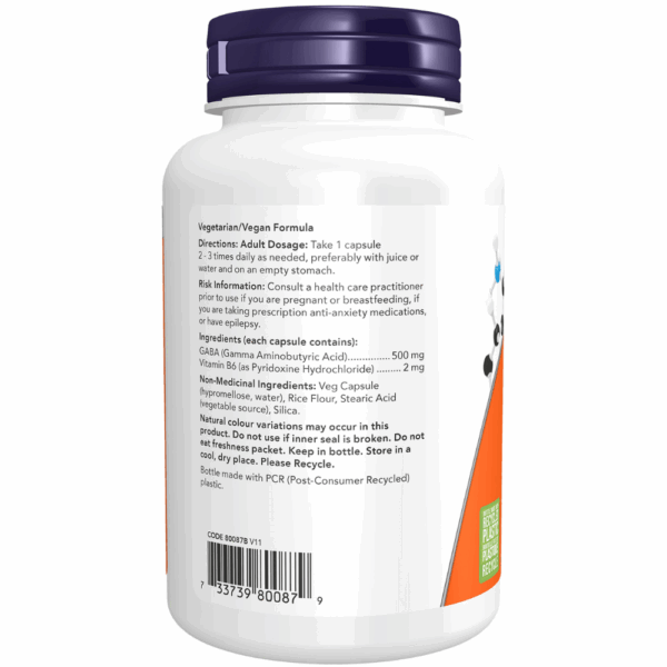 GABA 500 mg Veg Capsules - Image 3