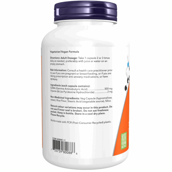 GABA 500 mg Veg Capsules - Image 6