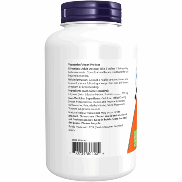 Comprimés de L-lysine de 500 mg – Image 2