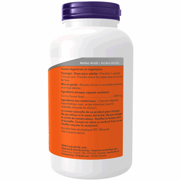 Taurine 1,000 mg Veg Capsules - Image 5