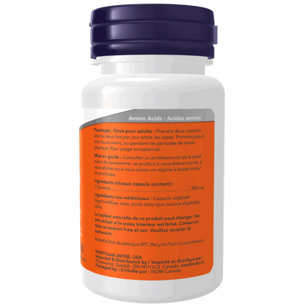 L-Tyrosine 500 mg Capsules - Image 2
