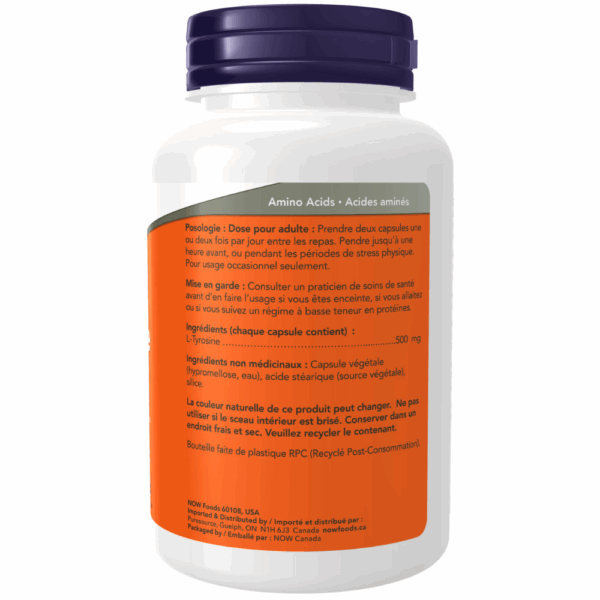 L-Tyrosine 500 mg Capsules - Image 5