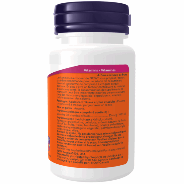 Vitamin D-3 1,000 IU Chewable Tablets - Image 2