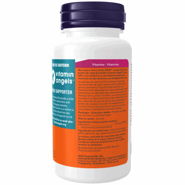 Vitamin D-3 1,000 IU Softgels - Image 2