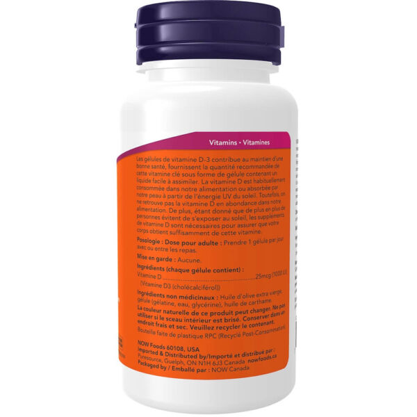 Vitamin D-3 1,000 IU Softgels - Image 3