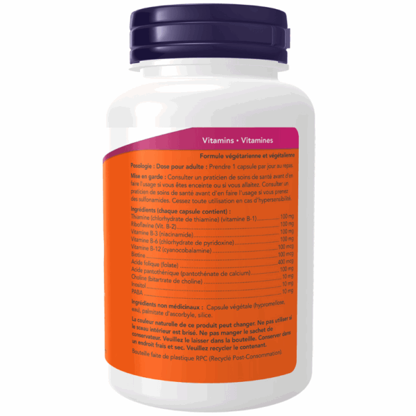 B-100, B Vitamin Supplement Veg Capsules - Image 3