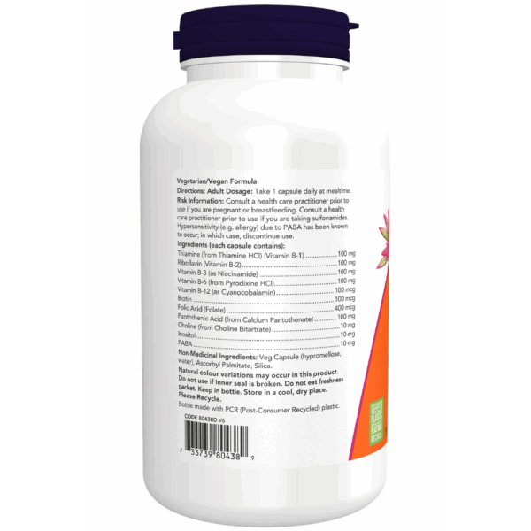 B-100, B Vitamin Supplement Veg Capsules - Image 6