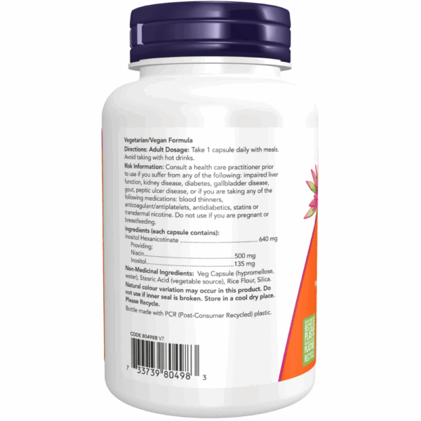 Niacin 500mg, 90 veg capsule, Flush Free - Image 3