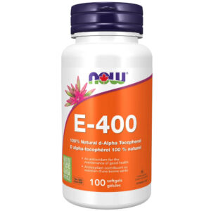 E-400 IU 100% Natural d-Alpha Tocopheryl Softgels
