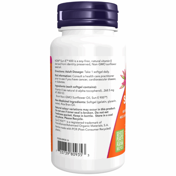 Sun-E™ 400 IU Vitamin E Softgels - Image 3