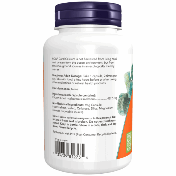 Coral Calcium 1,000 mg Veg Capsules - Image 3