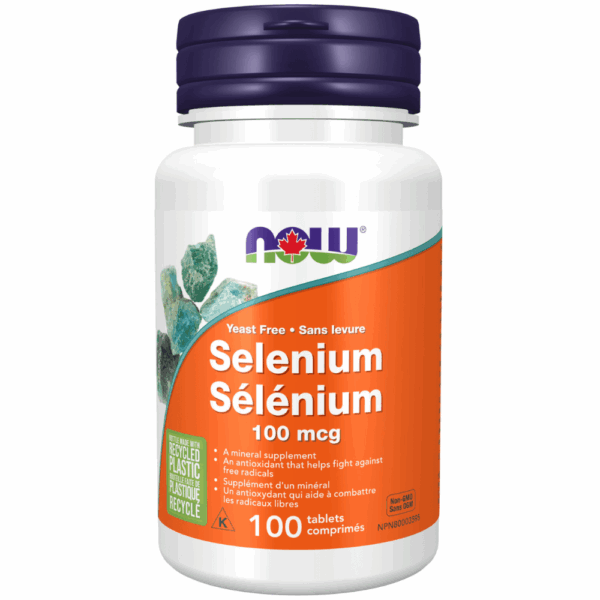Sélénium de 100 mcg sans levure