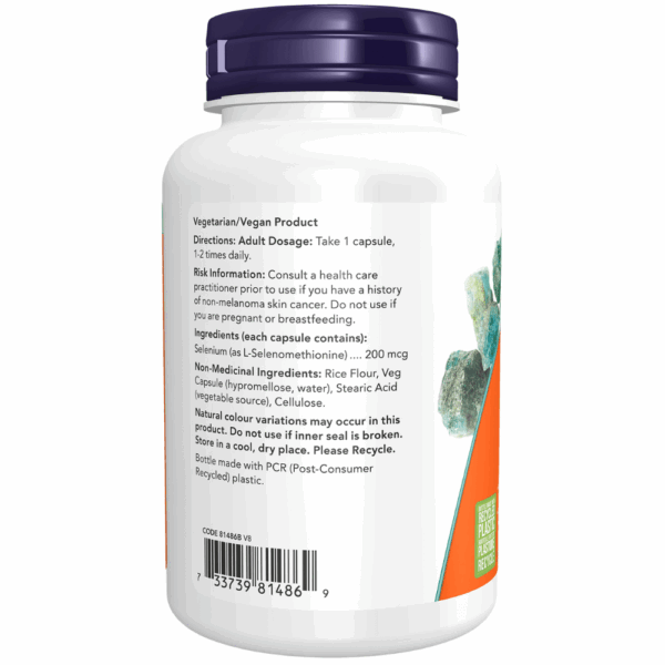 Selenium 200 mcg Yeast Free Veg Capsules - Image 6