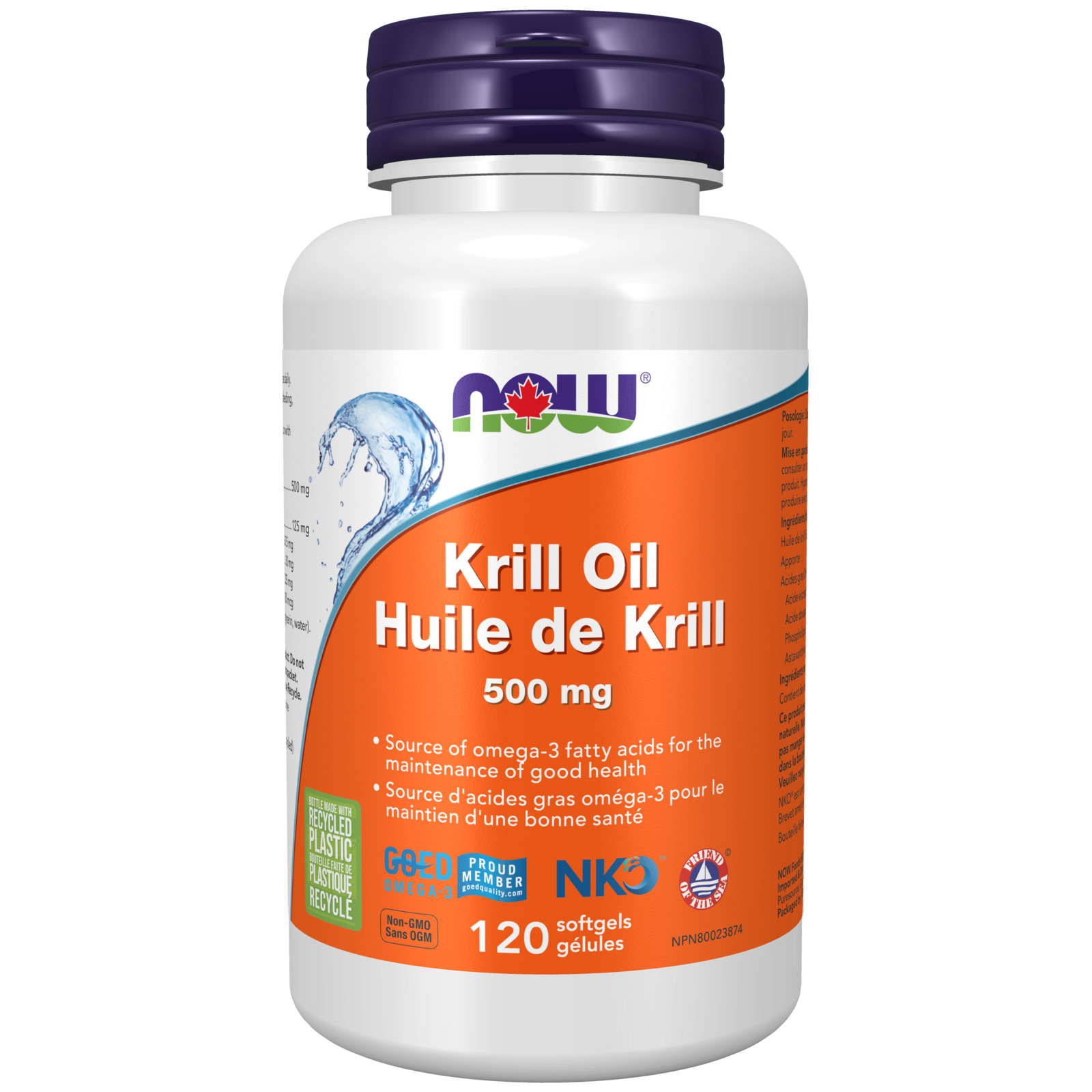 Krill Oil 500 mg Softgels - Now Foods Canada