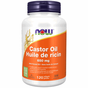 Castor Oil with Fennel Oil, 650 mg Softgels