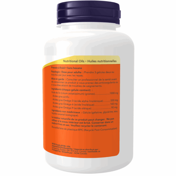 Flax Oil 1,000 mg Softgels - Image 2