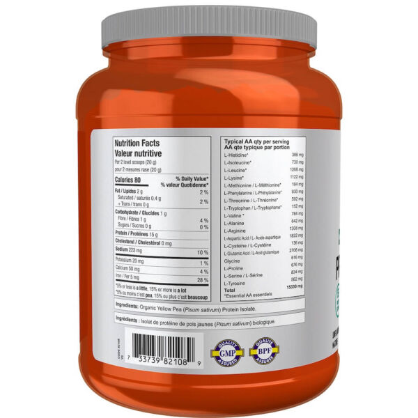 Pea Protein Unflavoured, Organic - Image 3