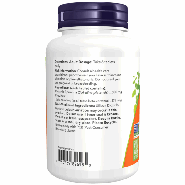 Organic Spirulina 500 mg Tablets - Image 3