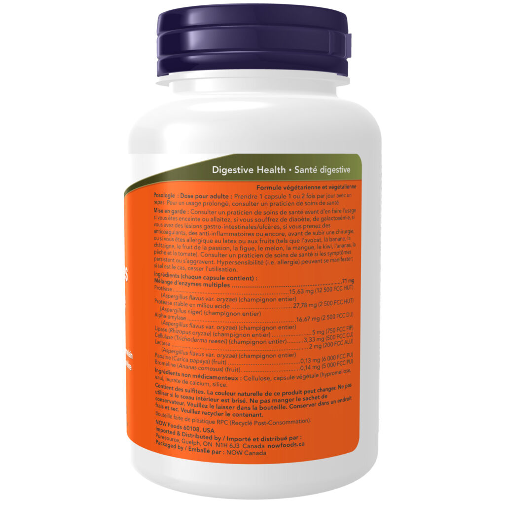 Plant Enzymes Veg Capsules - Now Foods Canada
