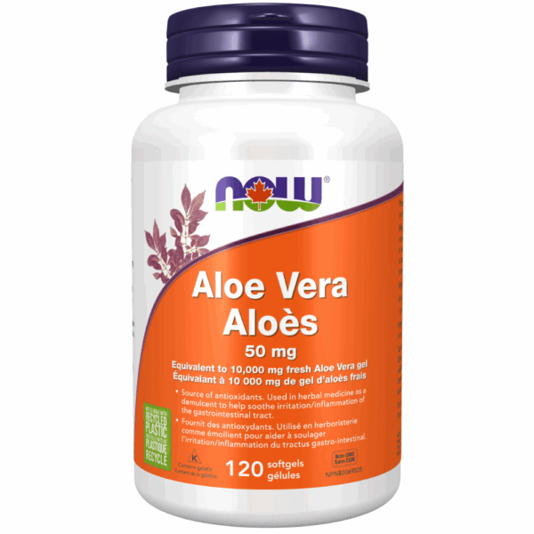 Aloe Vera Concentrate 50 mg Softgels