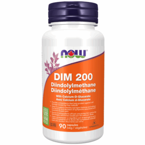 Capsules végétales de DIM avec glucarate de calcium de 200 mg
