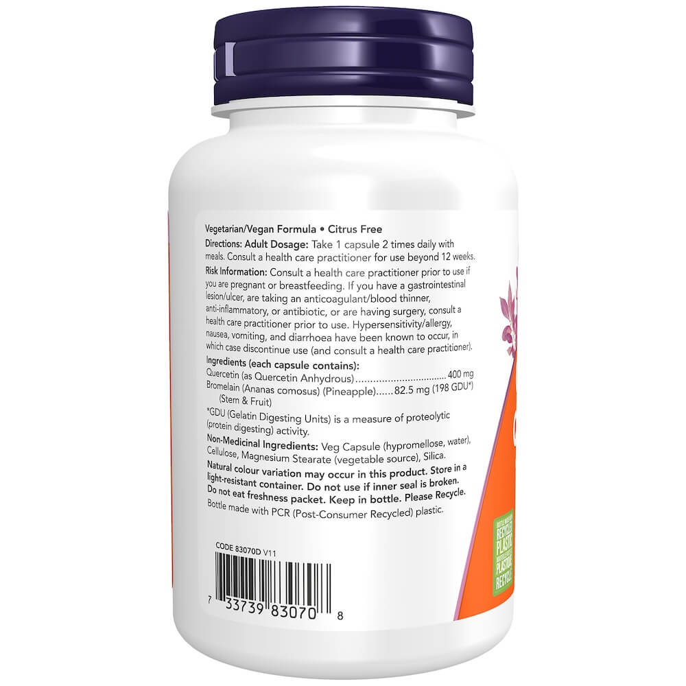 Quercetin with Bromelain Veg Capsules - Image 2
