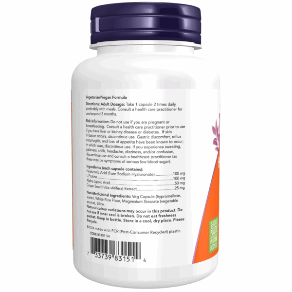 Hyaluronic Acid 100 mg Veg Capsules - Image 3