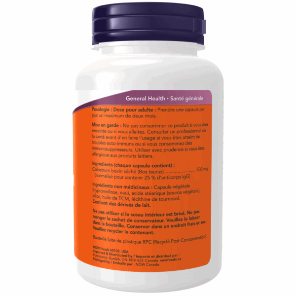 Capsules végétales comprenant 500 mg de colostrum – Image 2