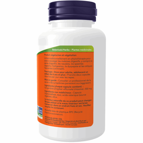 Capsules végétales contenant 550 mg de racine de gingembre – Image 2