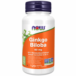 Capsules végétales contenant 60 mg d’extrait de ginkgo biloba