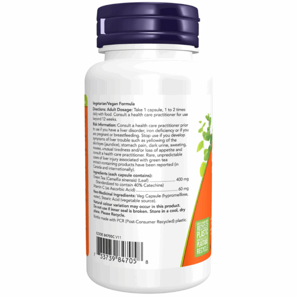 Green Tea Extract 400 mg Veg Capsules - Image 3