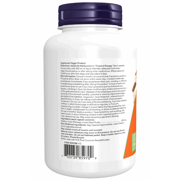 Capsules végétales contenant 500 mg de cosses de psyllium – Image 3