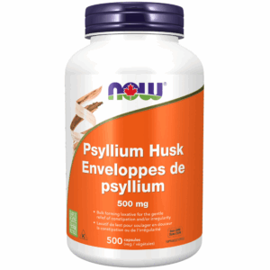 Capsules végétales contenant 500 mg de cosses de psyllium