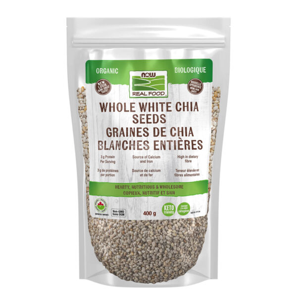 Chia Seeds Whole, White, Organic