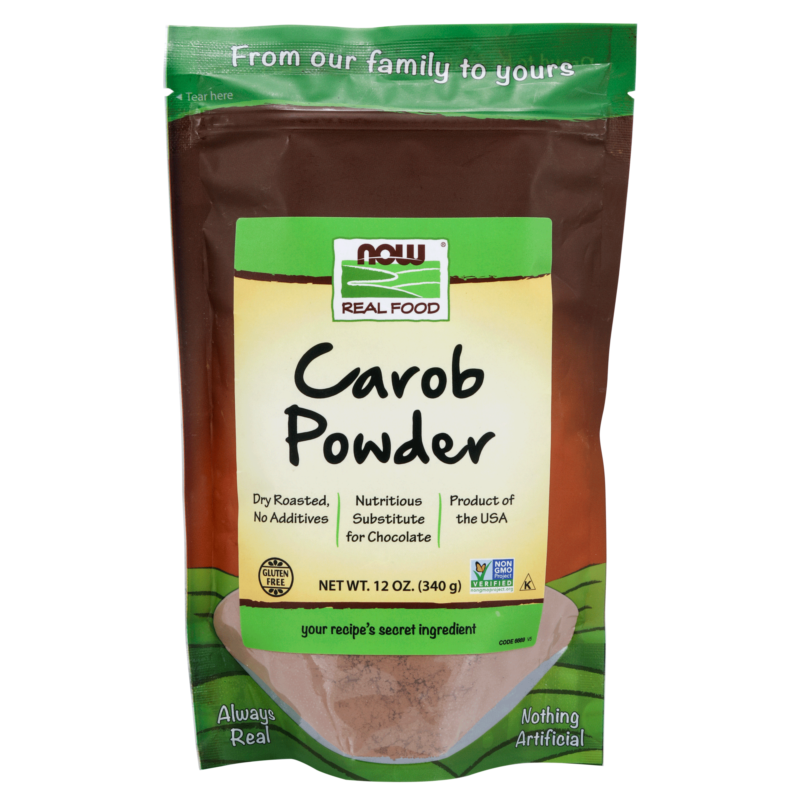 Carob Powder, Dry Roasted Now Foods Canada