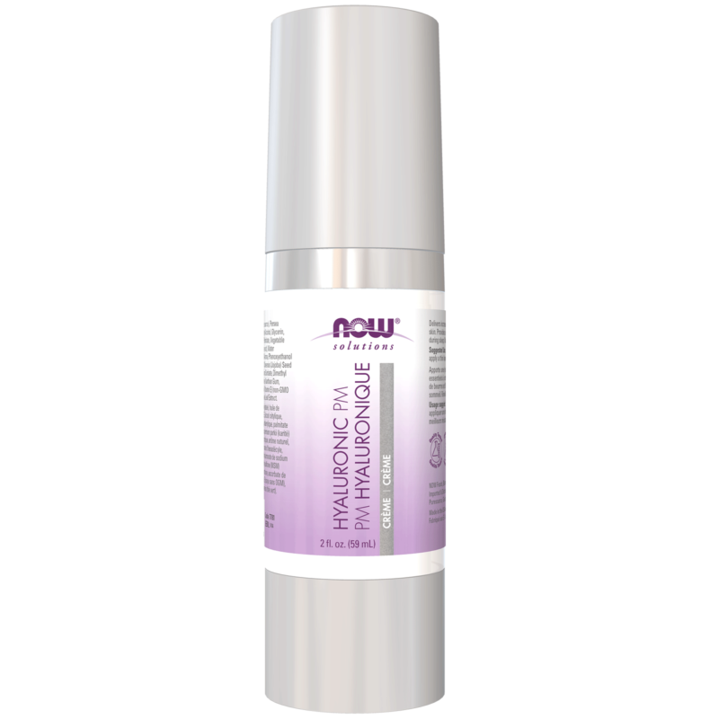 Hyaluronic Acid Crème PM Now Foods Canada