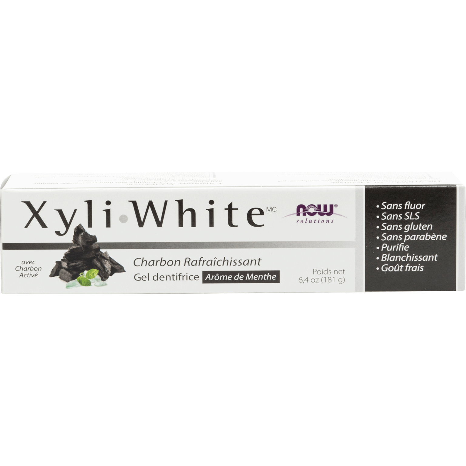 XyliWhite™ Charcoal Refresh Toothpaste Gel - Now Foods Canada