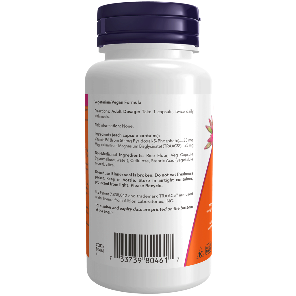 P5P CoenzymeB6 50 mg Veg Capsule Now Foods Canada