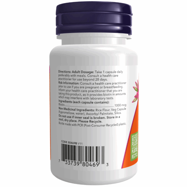 Biotin 1,000 mcg Capsules - Image 2