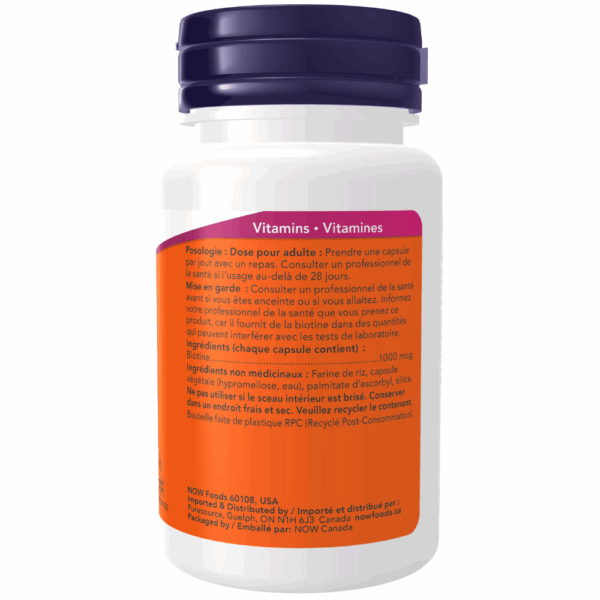 Biotin 1,000 mcg Capsules - Image 3