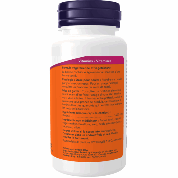 Capsules de biotine de 5 000 mcg – Image 3