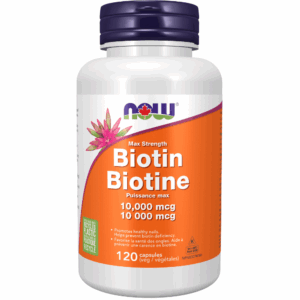 Capsules végétales de biotine de 10 000 mcg