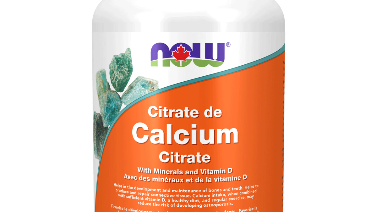 Now Calcium Citrate with Vitamin D3 240 Tablets Supplement