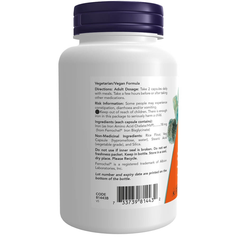 Iron Bisglycinate 18 mg Veg Capsules - Image 2