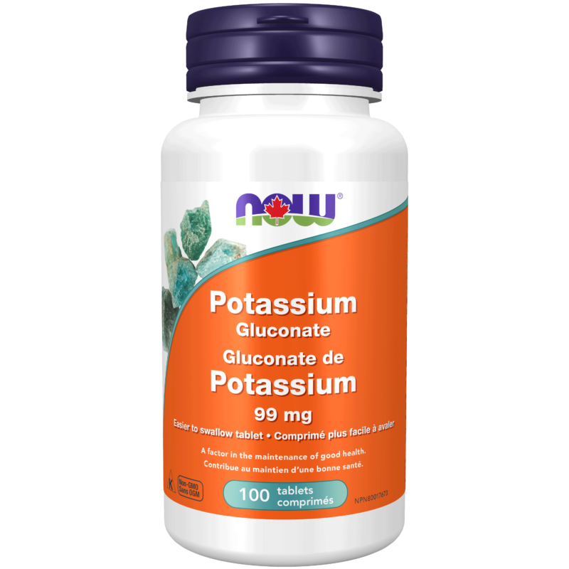 Potassium Gluconate 99 mg Tablets Now Foods Canada